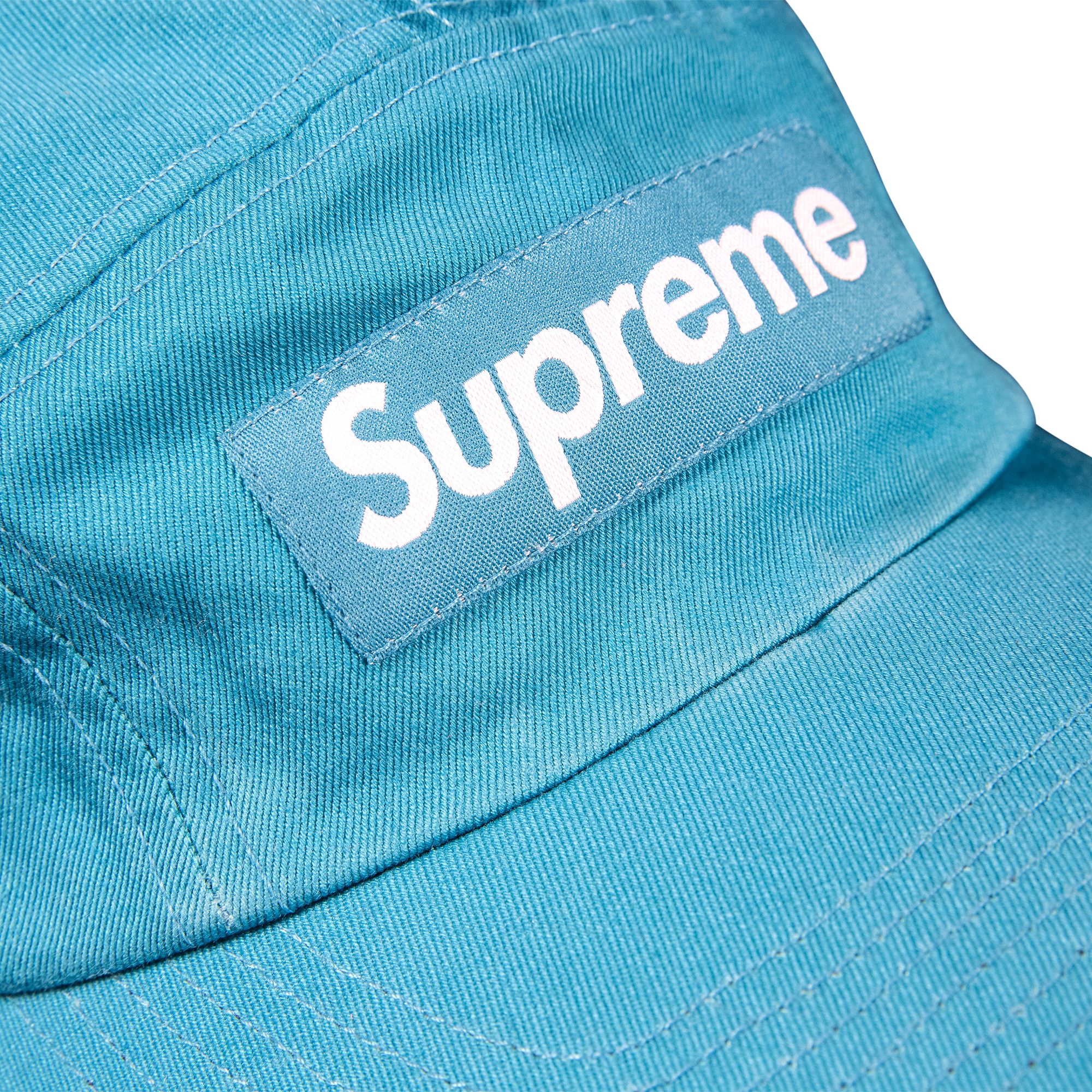 Buy Supreme Washed Chino Twill Camp Cap 'Teal' - SS22H106 TEAL | GOAT