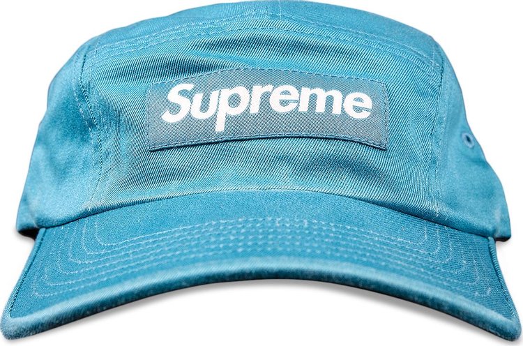 Supreme Washed Chino Twill Camp Cap 'Teal'