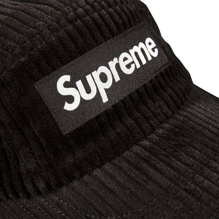 Supreme Corduroy Camp Cap Black