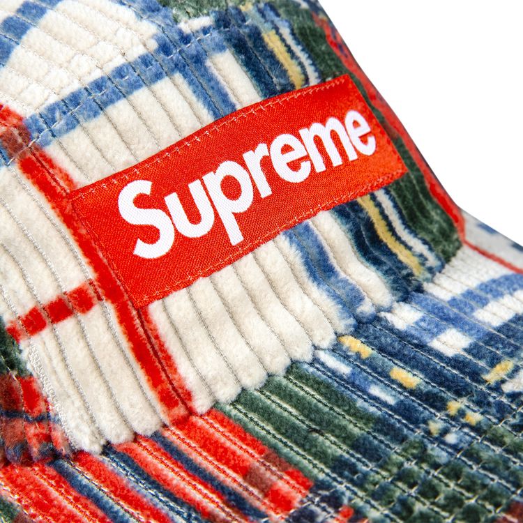 Supreme Corduroy Camp Cap Plaid
