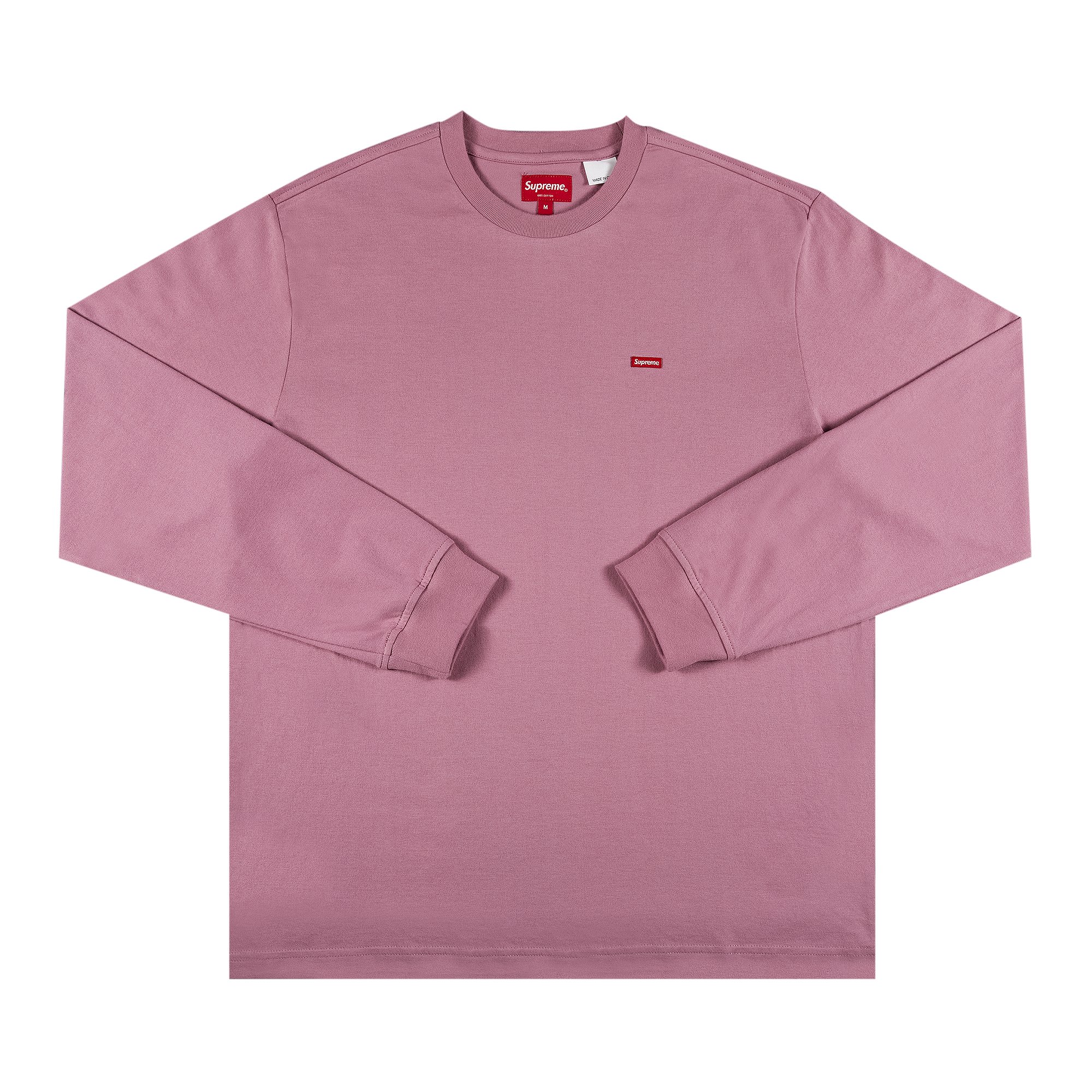 Buy Supreme Small Box Long-Sleeve Tee 'Pink' - SS22KN14 PINK | GOAT