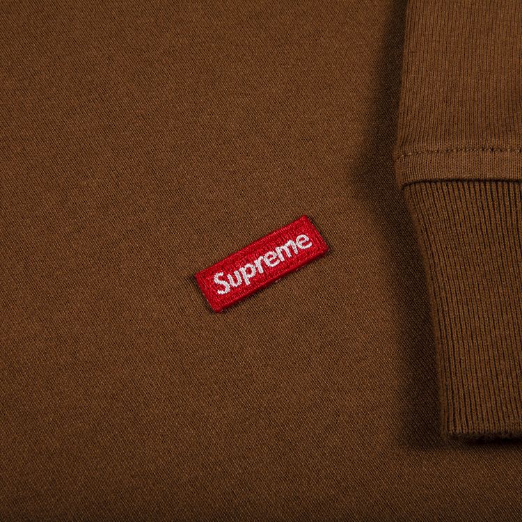 Supreme Small Box Long Sleeve Tee Brown