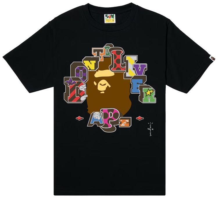 BAPE x Cactus Jack x Don Toliver Tee III Black