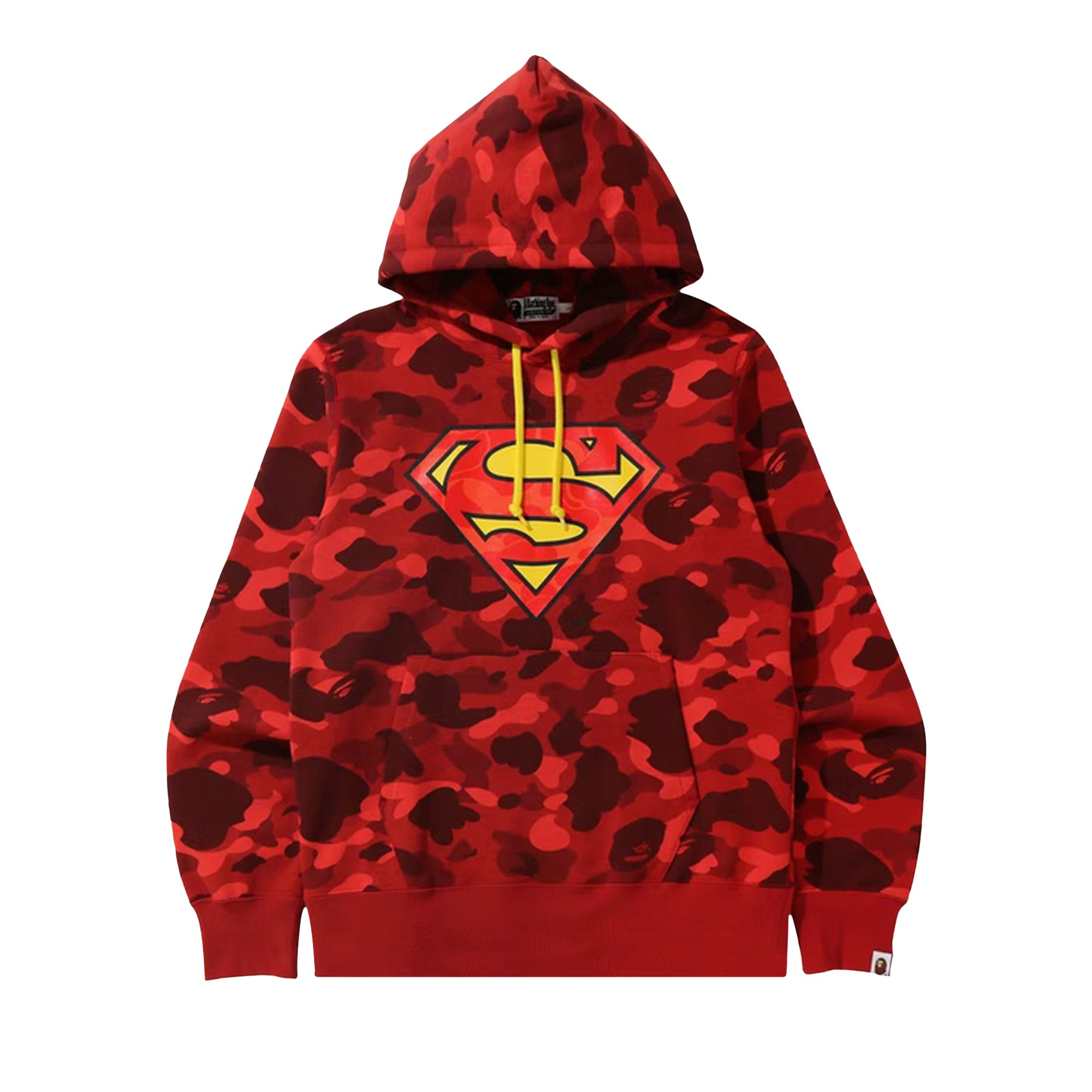 Buy BAPE x DC Superman Camo Pullover Hoodie 'Red' - 0039