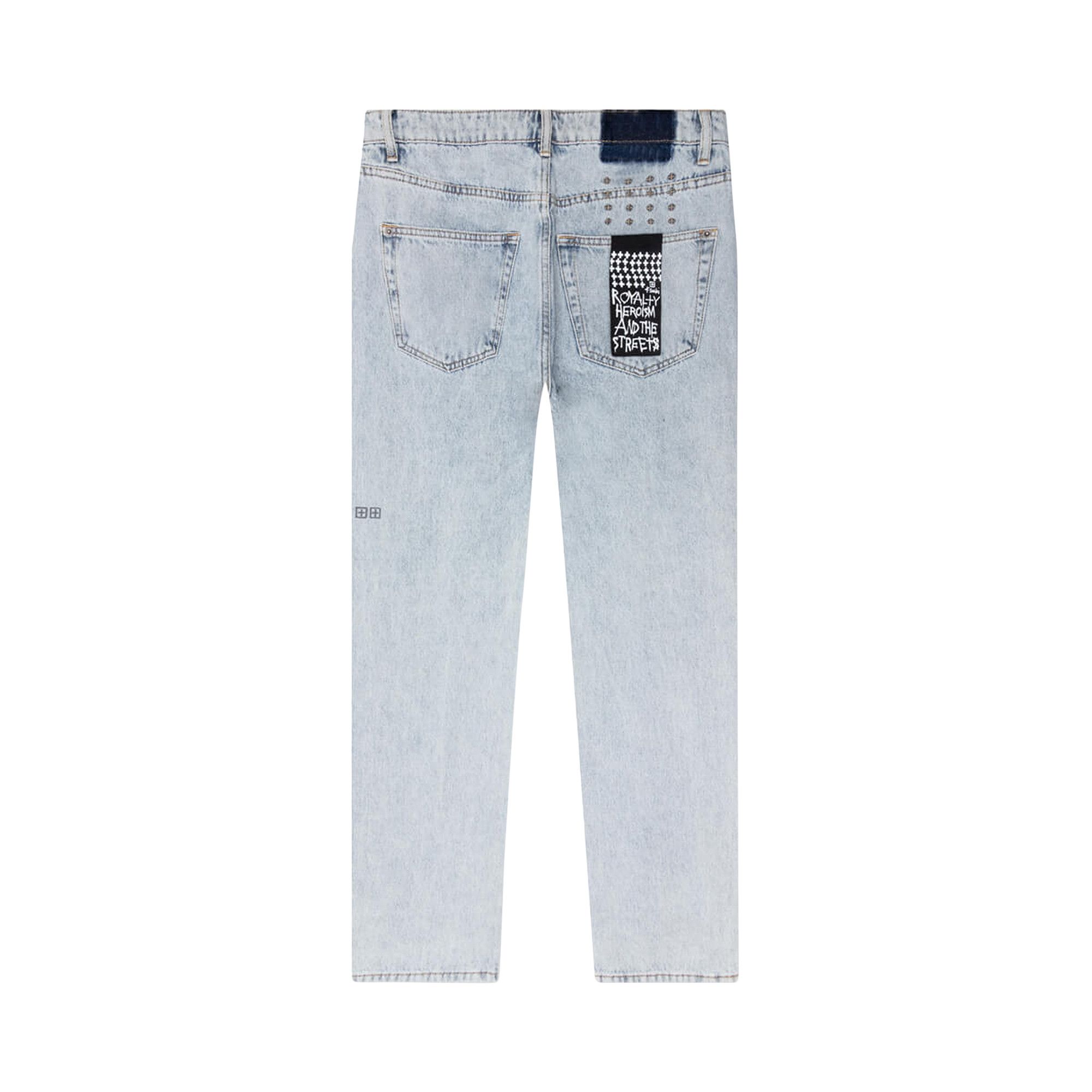 Anti K Worn Grey Straight Leg Jeans | Ksubi ++