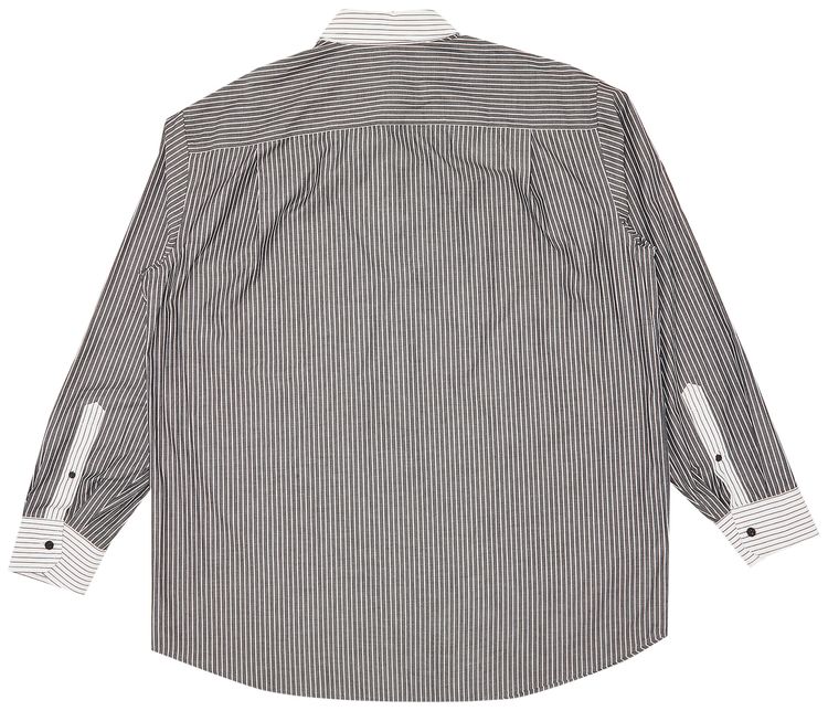 Fred Perry x Raf Simons Patch Oversized Shirt Black