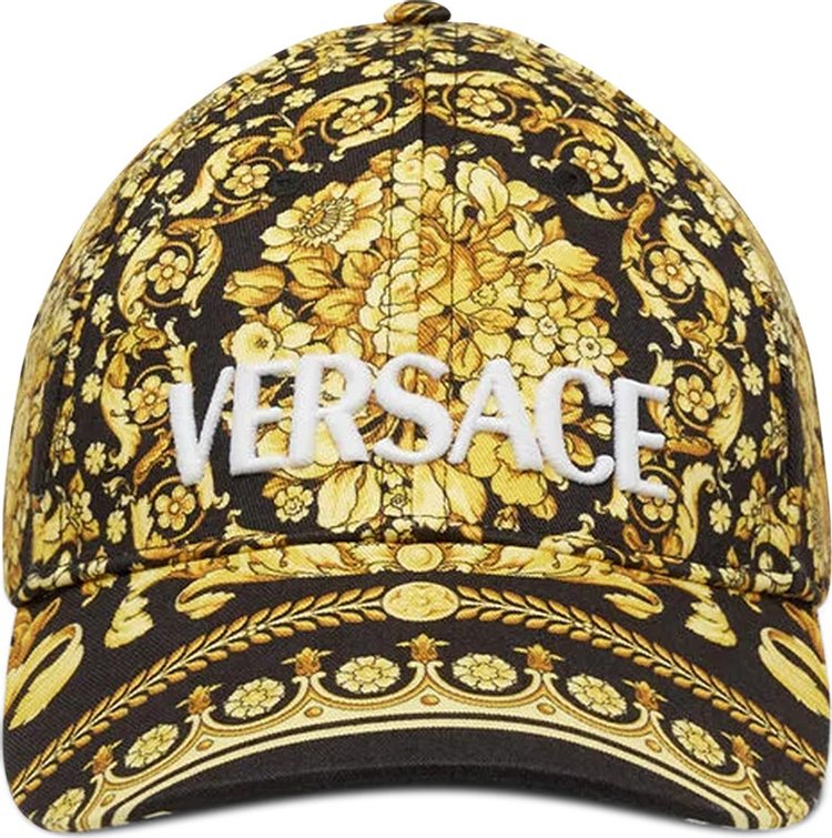 Versace Barocco Print Logo Cap 'Gold/Black'