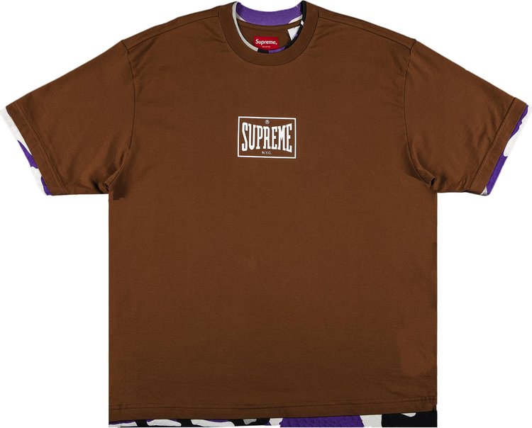 Supreme Layered Short-Sleeve Top 'Brown'