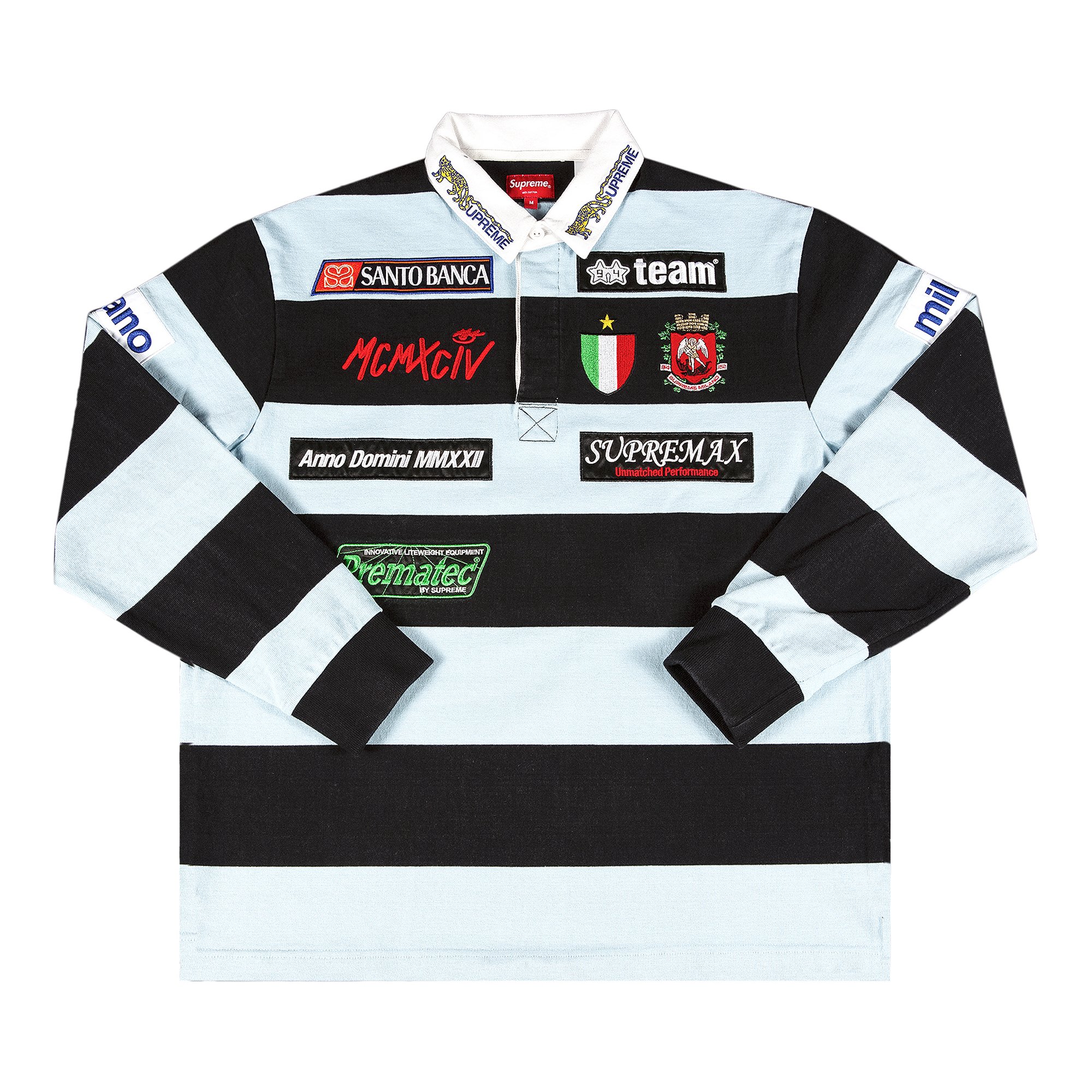 Supreme Stripe Rugby 'Black' | GOAT