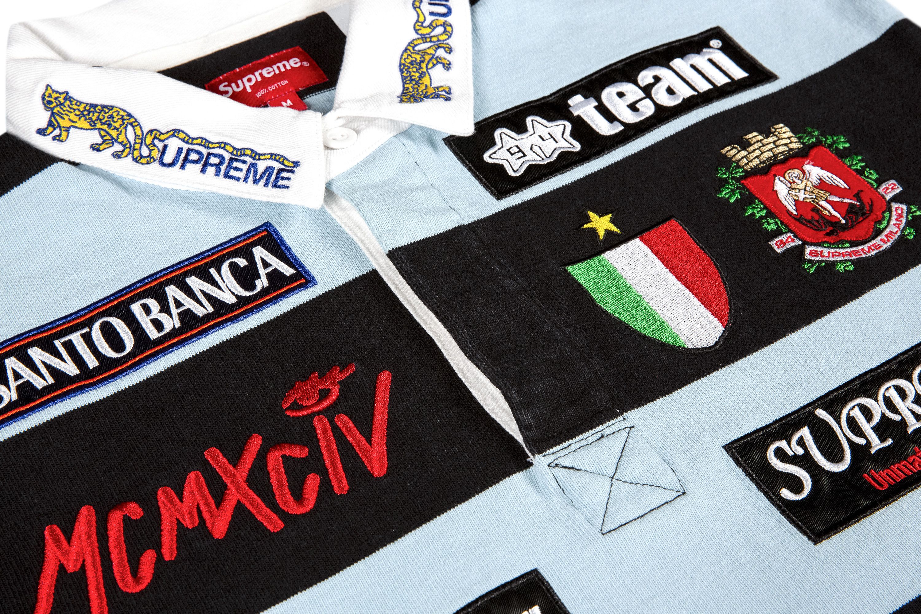 Buy Supreme Stripe Rugby 'Black' - SS22KN20 BLACK | GOAT