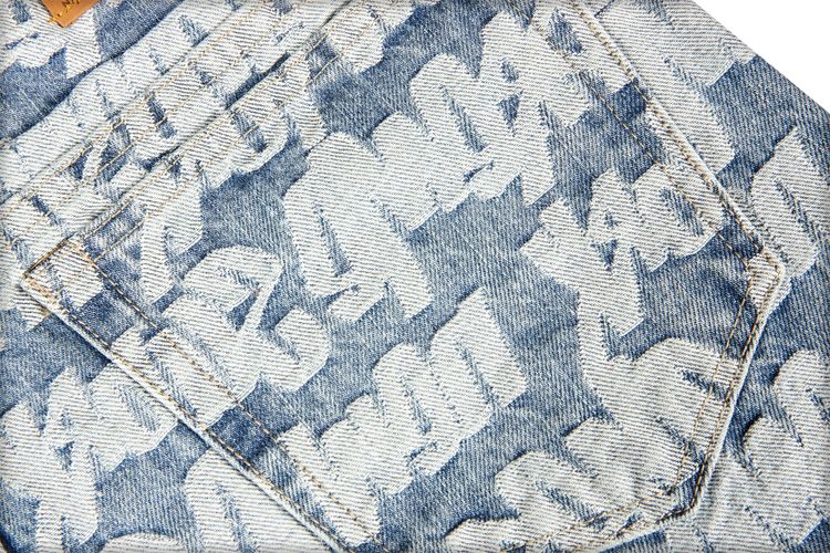 Supreme Fat Tip Jacquard Regular Jean Blue