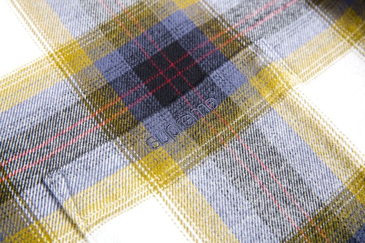 Supreme Brushed Plaid Flannel Shirt Natural