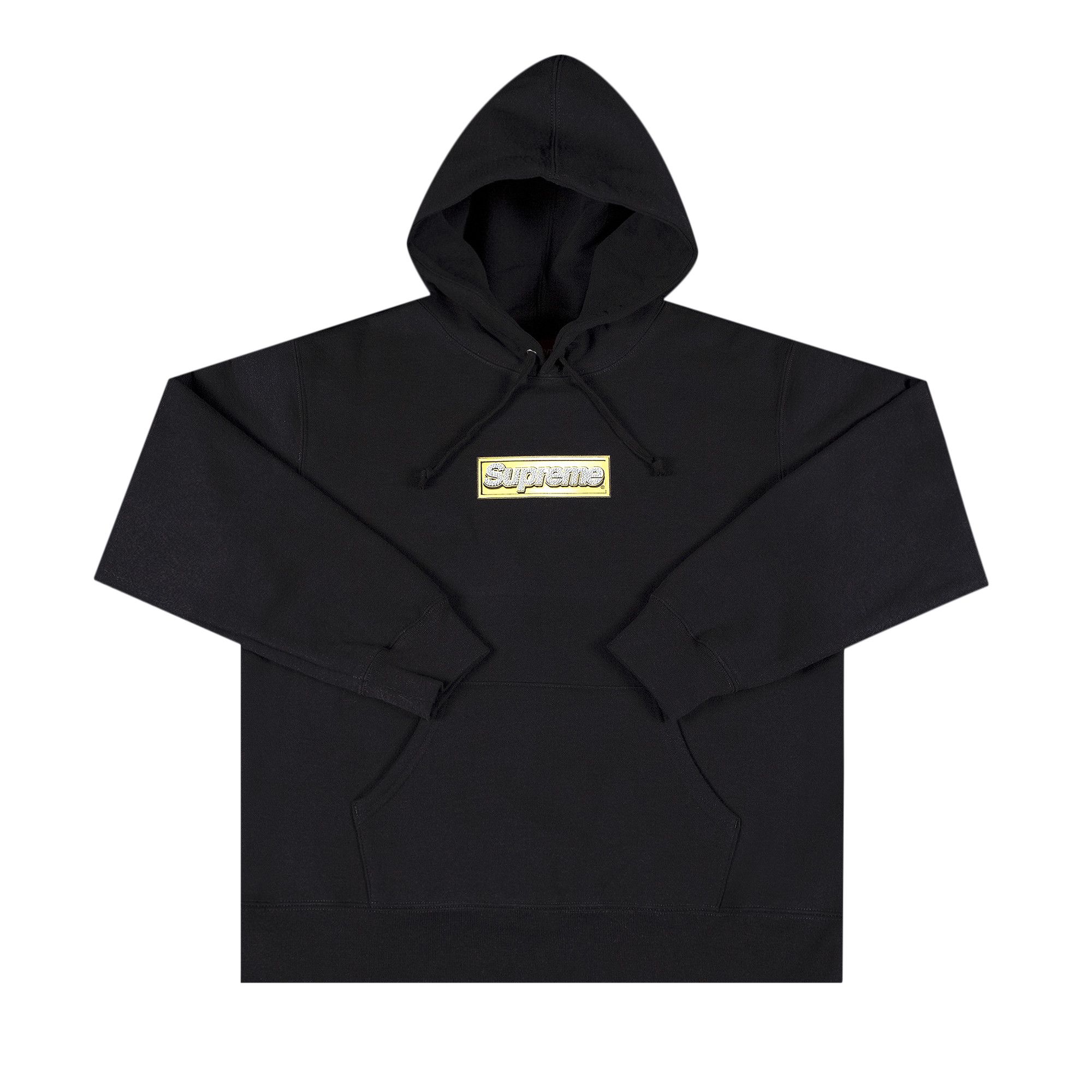 送込XL Supreme Bling Box Logo Hooded SweatAshGreyサイズ - waasss.com