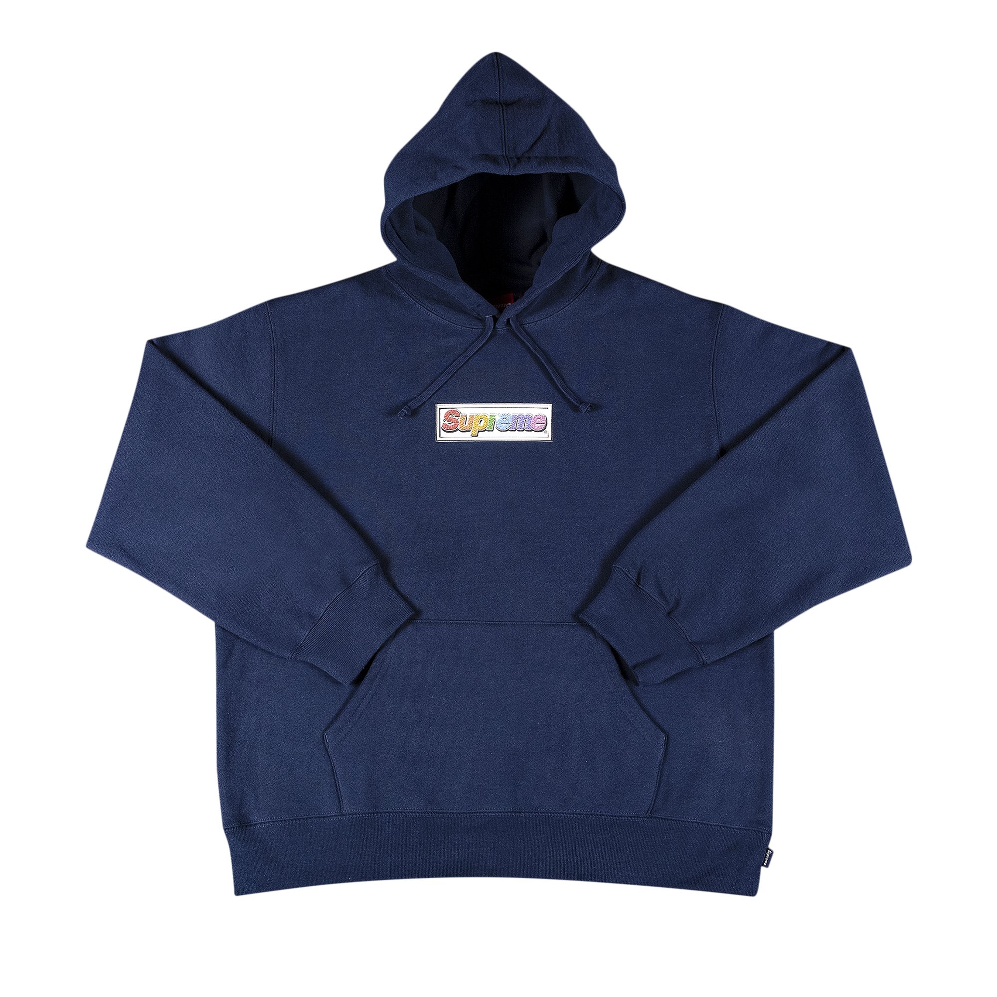 Buy Supreme Bling Box Logo Hooded Sweatshirt 'Navy' - SS22SW57