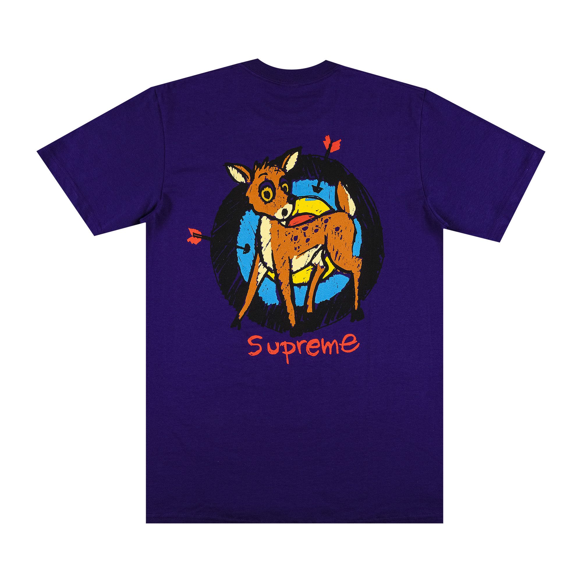 Buy Supreme Deer Tee 'Purple' - SS22T35 PURPLE | GOAT