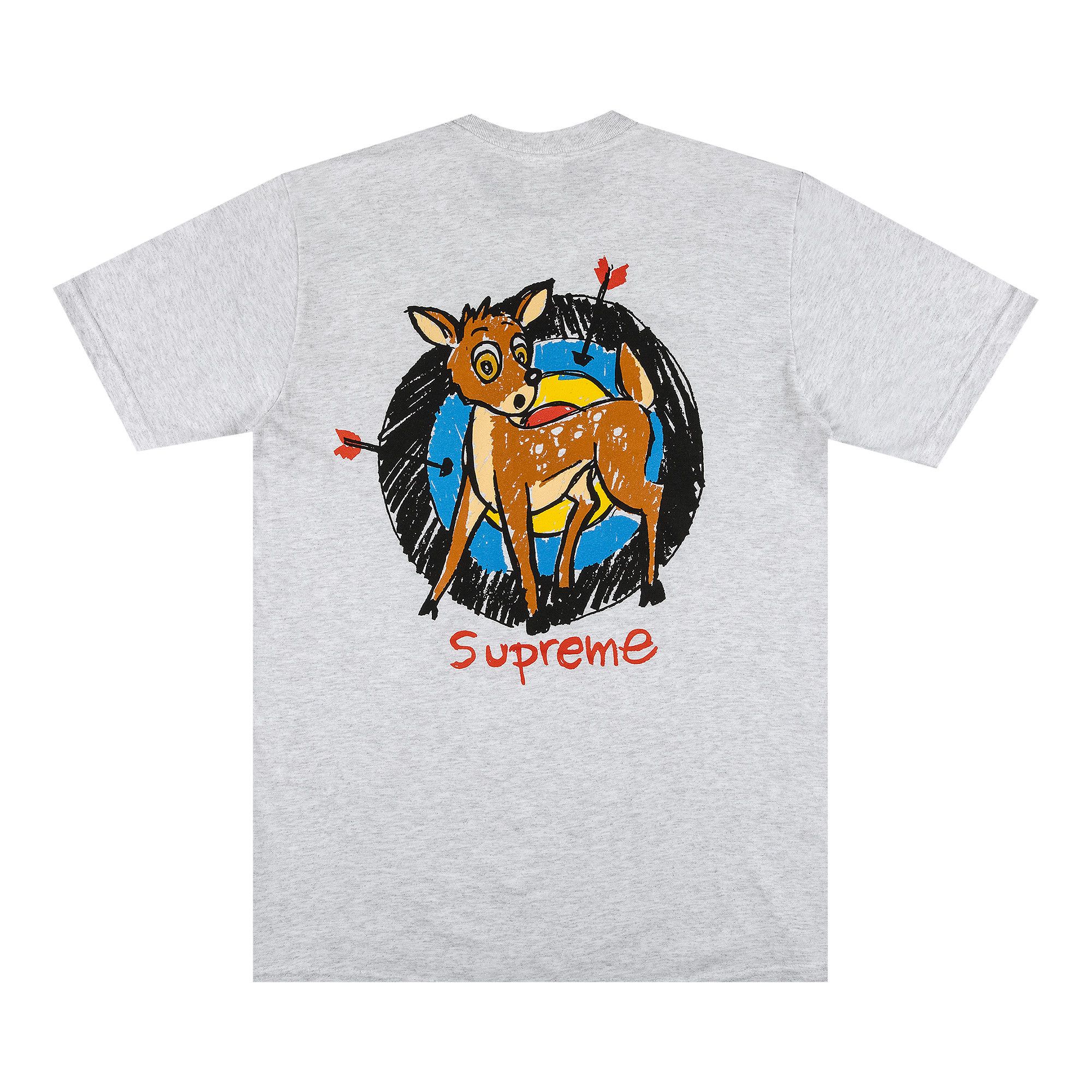 Buy Supreme Deer Tee 'Ash Grey' - SS22T35 ASH GREY | GOAT