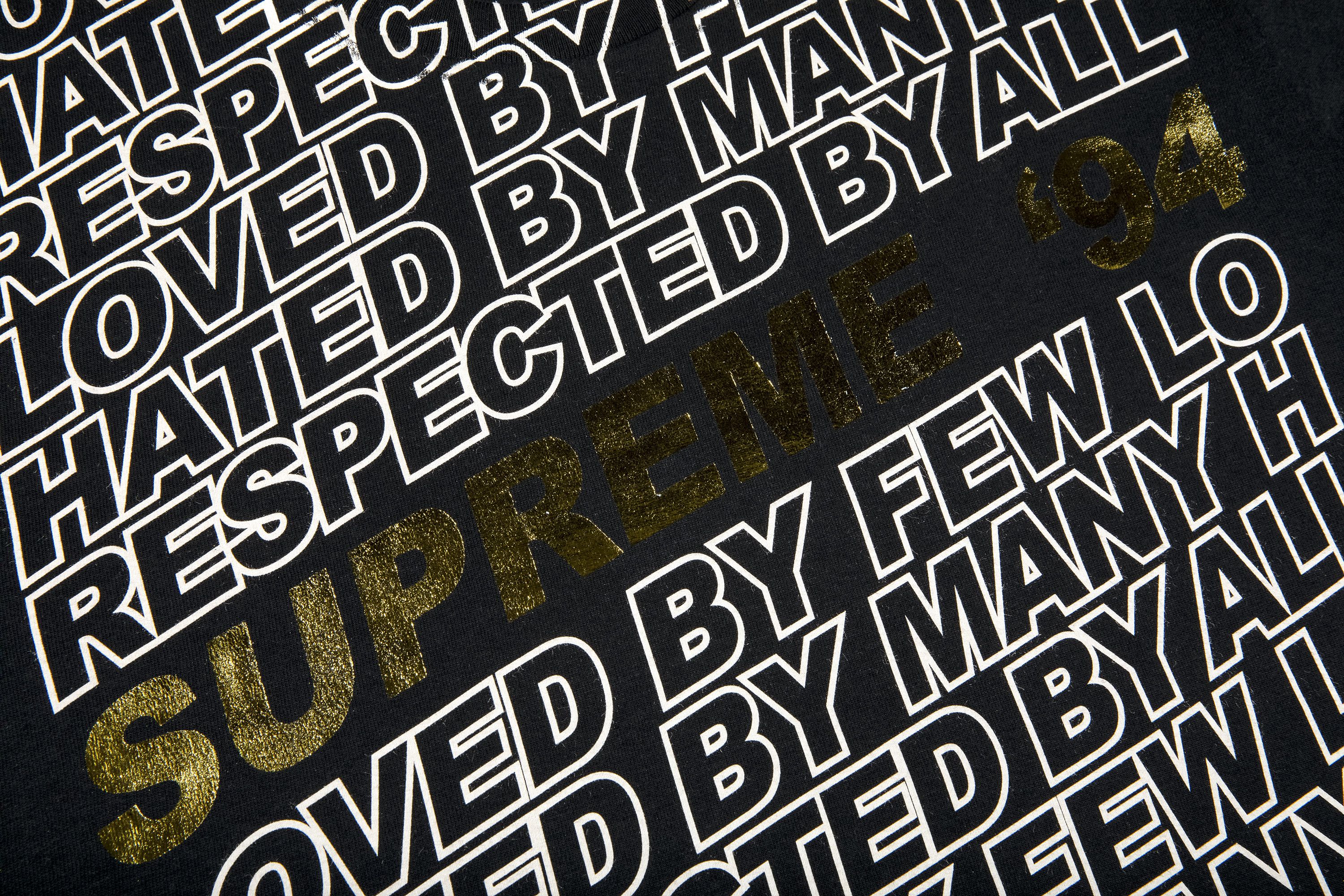 【メーカー再生品】 Buy Supreme Respected Tee 'Black' - SS22T39 BLACK | GOAT トップス