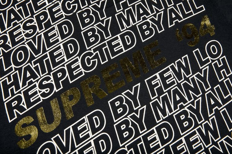 Supreme Respected Tee Black