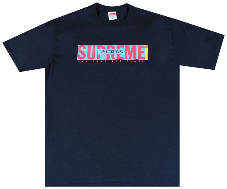 Supreme All Over Tee Navy