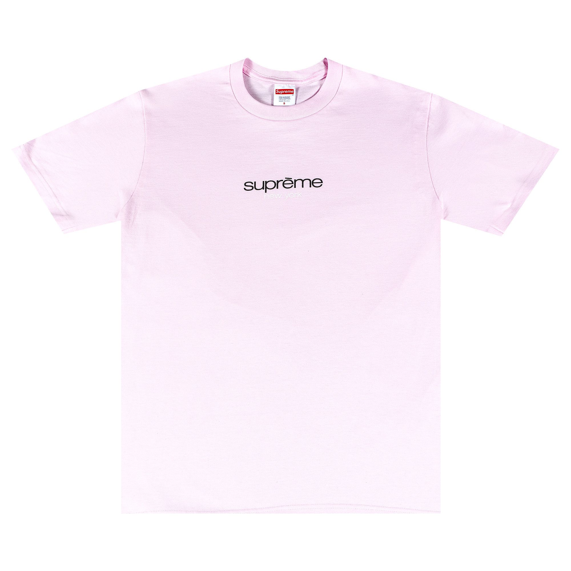 Supreme shirt pink sales