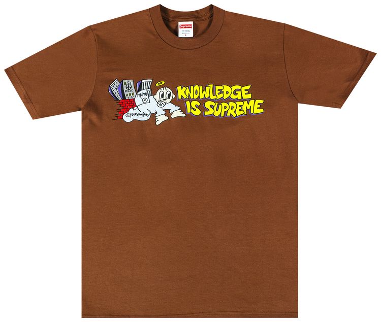 Supreme Knowledge Tee Brown