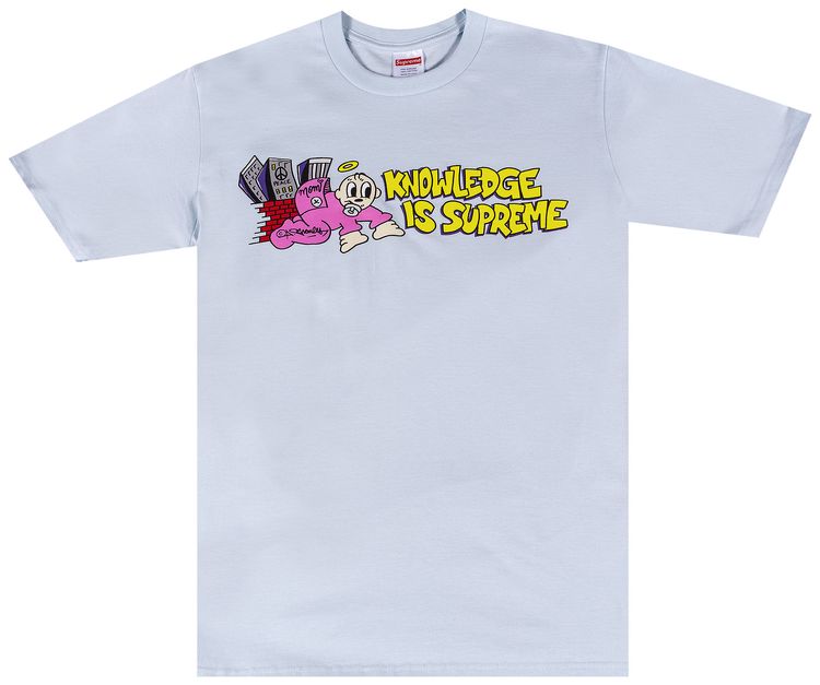 Supreme Knowledge Tee Pale Blue