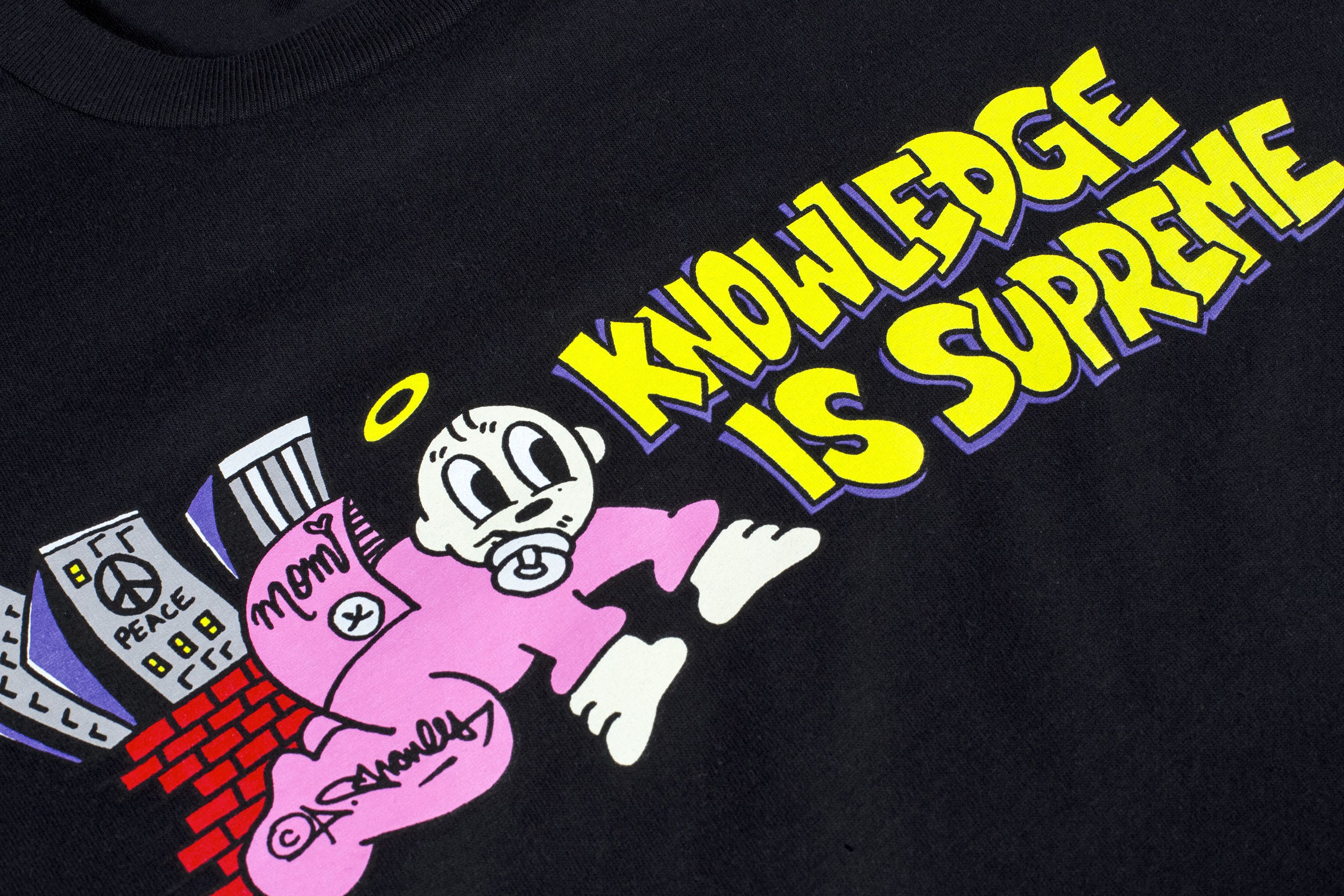 大特価 意味 Tee Knowledge Supreme Buy 'Black' GOAT | BLACK SS22T38 - Sサイズ以下