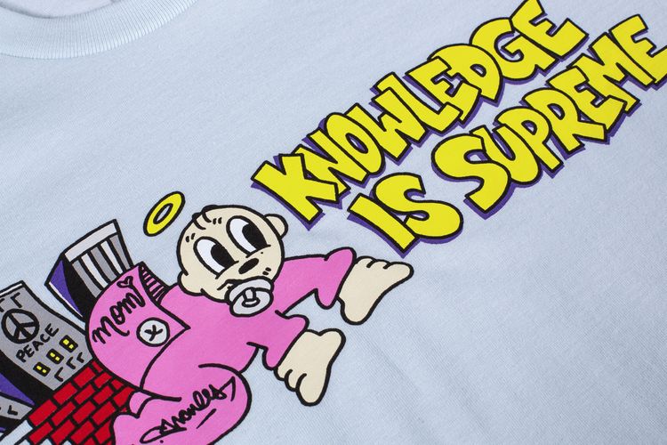 Supreme Knowledge Tee Pale Blue