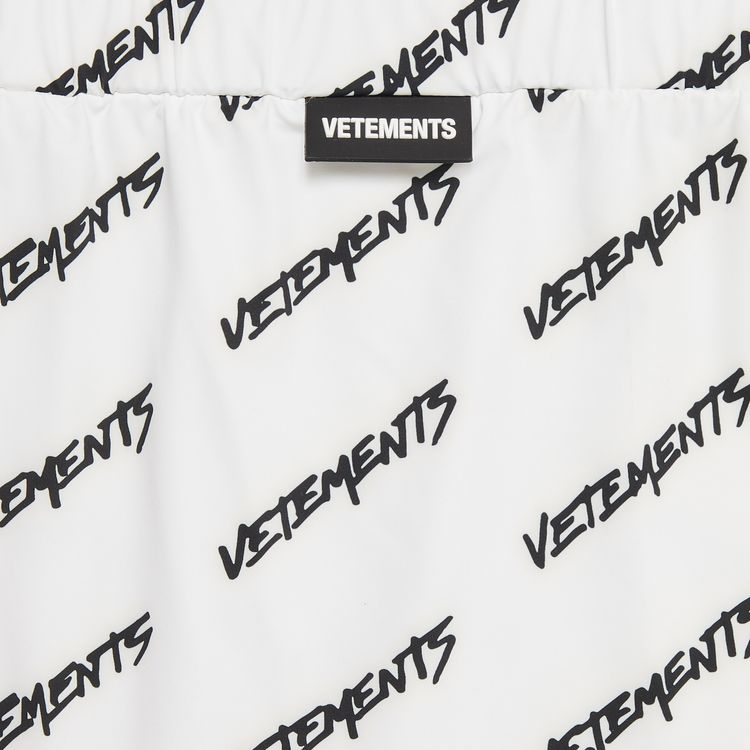 Vetements Monogram Mini Skirt BlackWhite