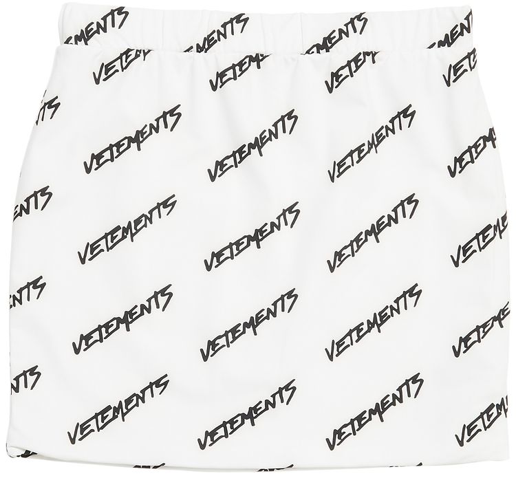 Vetements Monogram Mini Skirt BlackWhite
