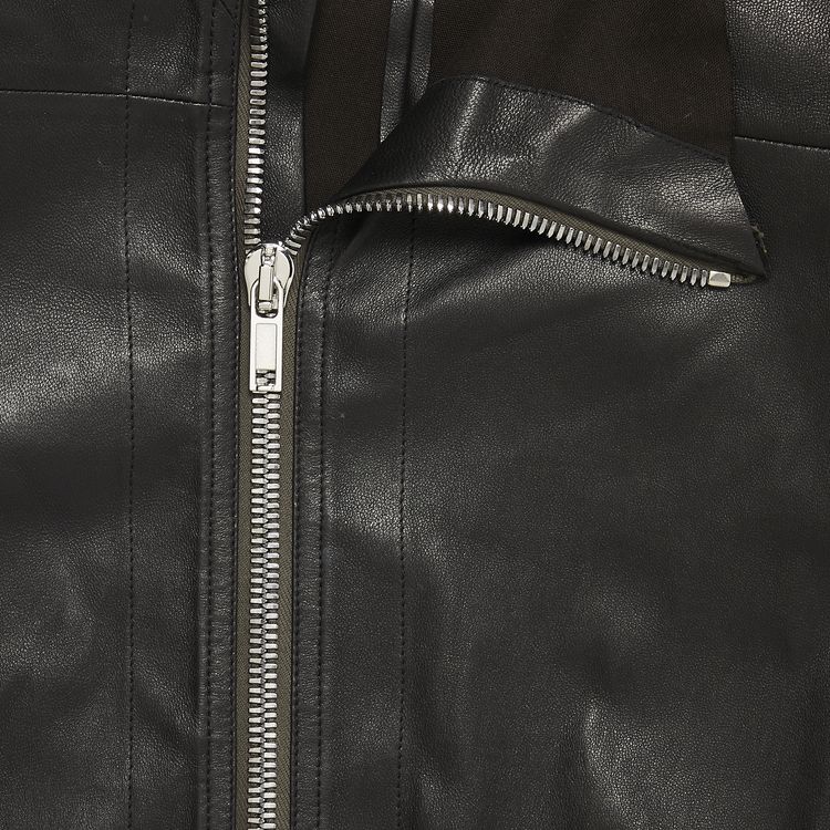 Rick Owens Gary Leather Jacket Black