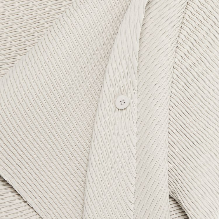 Issey Miyake Shade Pleats Solid Dress Light Grey