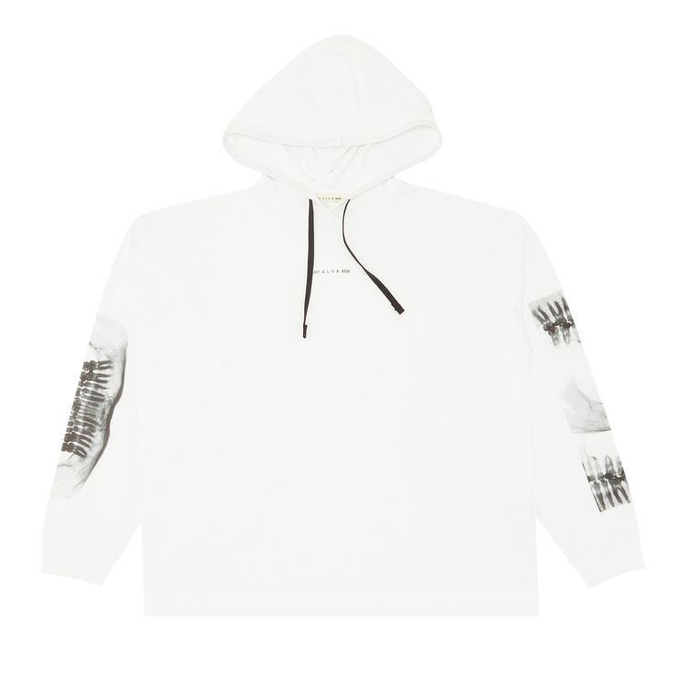 1017 ALYX 9SM Triple Print Hooded T Shirt White