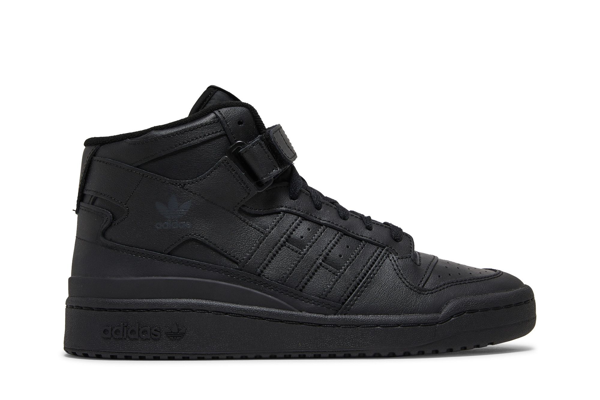 Buy Adidas Forum Mid 'Triple Black' - GV9767 | GOAT