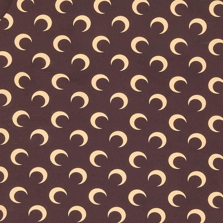 Marine Serre Crescent Moon Print Turtleneck Top Brown