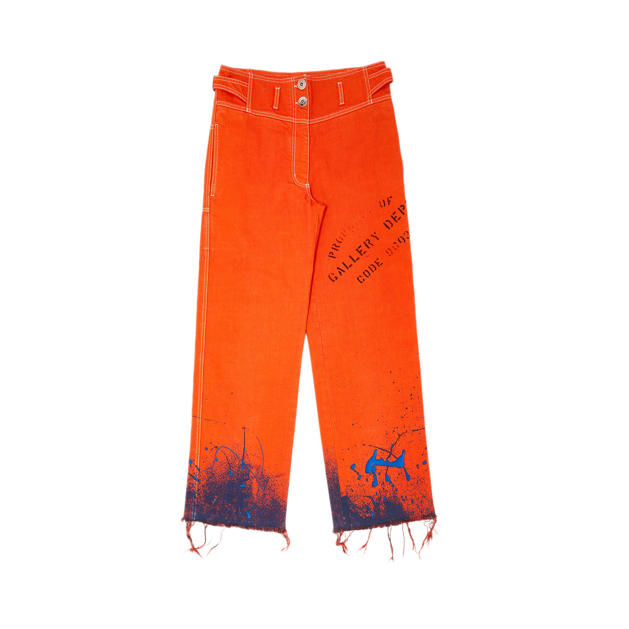 Buy Gallery Dept. x Lanvin Paint Splatter Jeans 'Orange' - RW