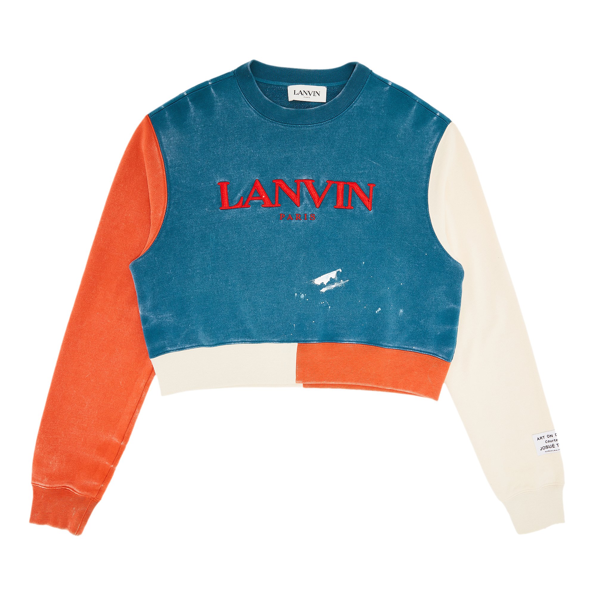 Buy Gallery Dept. x Lanvin Colorblock Crewneck 'Orange' - RW