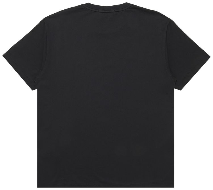 Stone Island Logo Embroidery T Shirt Black