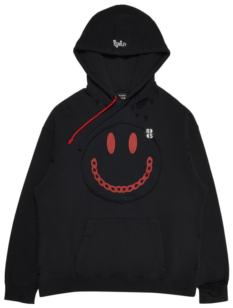 Raf Simons Regular Fit Hoodie With Print Black