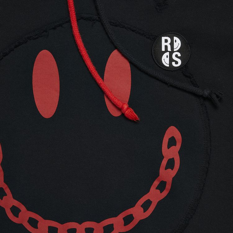 Raf Simons Regular Fit Hoodie With Print Black