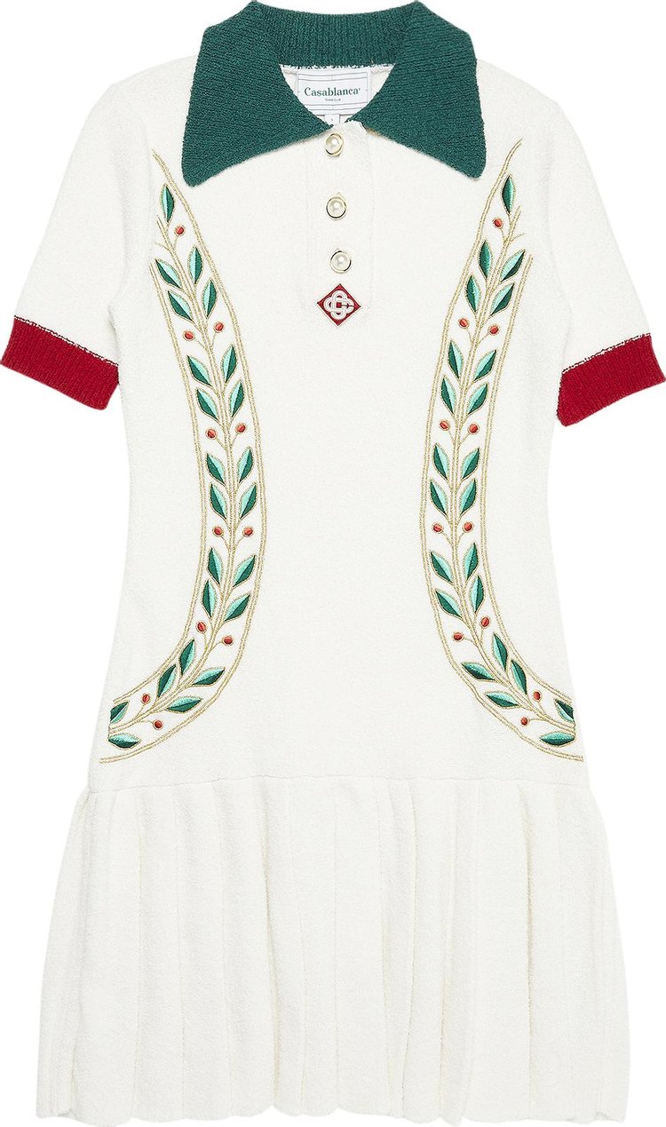Casablanca Laurel Tennis Mini Dress 'Off White'
