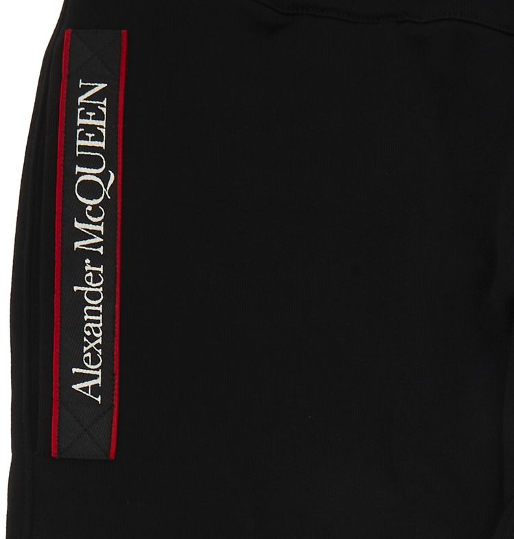 Alexander McQueen Selvedge Logo Tape Detail Joggers BlackMix
