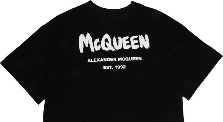 Alexander McQueen Graffiti T-Shirt 'Black/White'