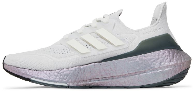 Adidas UltraBoost 21 J Crystal White Silver