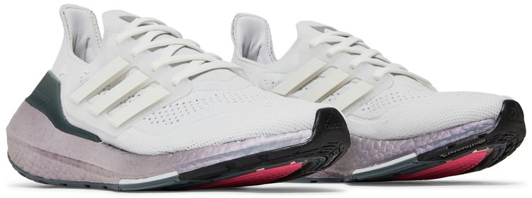 Adidas UltraBoost 21 J Crystal White Silver