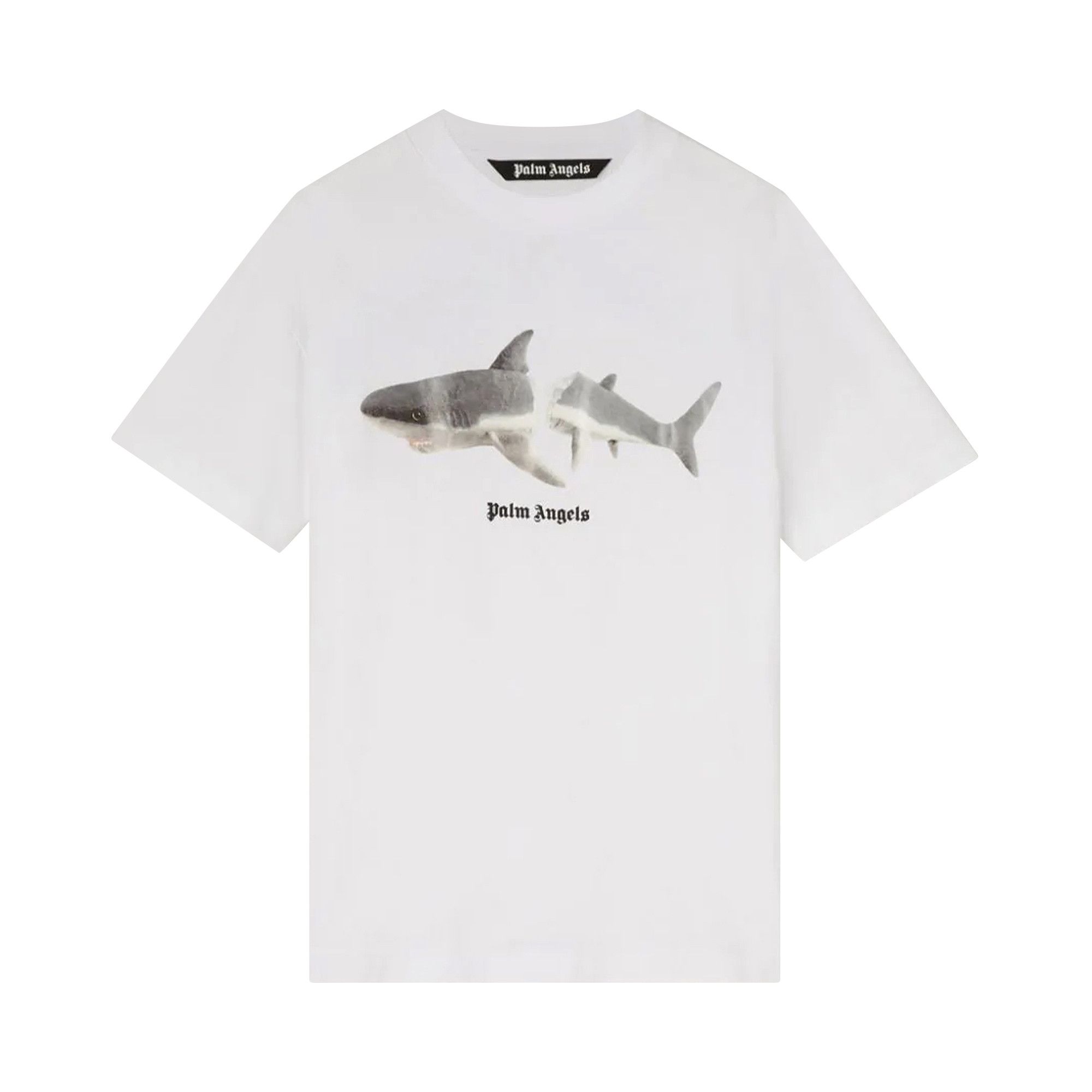 Buy Palm Angels Shark Classic Tee 'White/Black