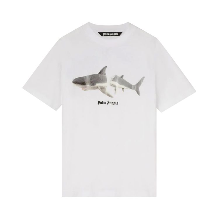 Palm Angels Shark Classic Tee WhiteBlack