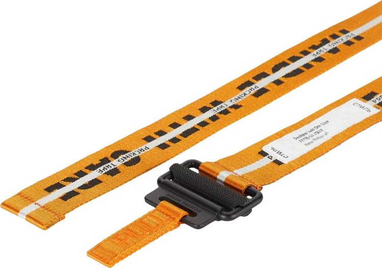 Heron Preston Classic Buckle Hwc Tape Belt OrangeBlack