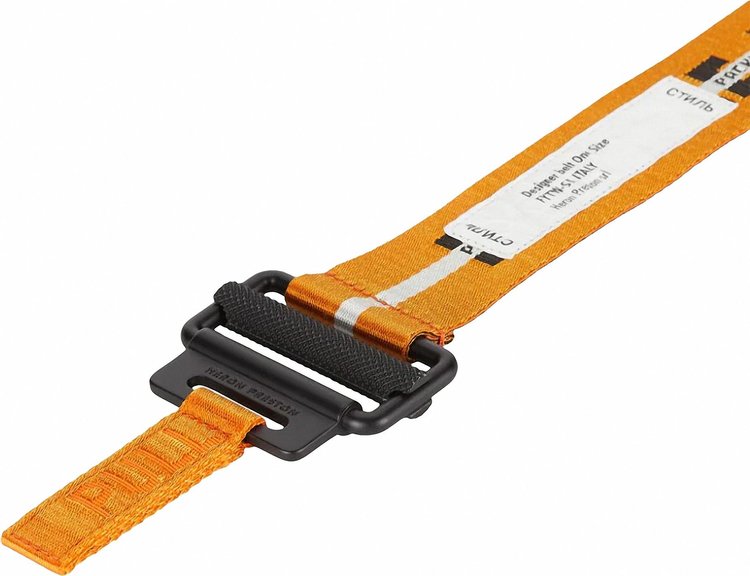 Heron Preston Classic Buckle Hwc Tape Belt OrangeBlack