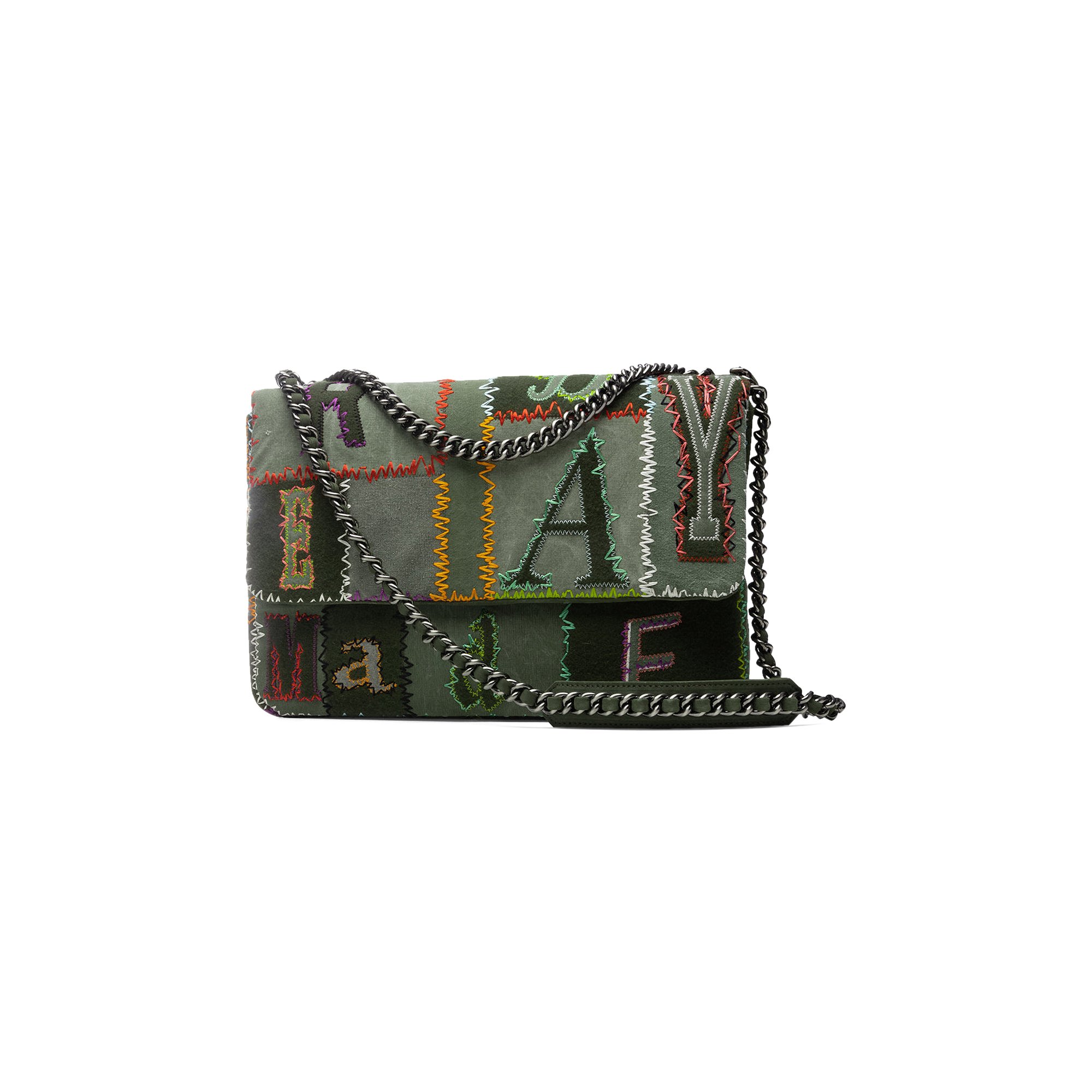 Buy READYMADE Patchwork Big Chain Bag 'Green' - RE MX KH 00 00 176 ...